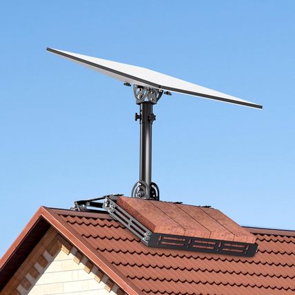 Starlink Gen 3 Roof Ridgeline Mount, Adjustable Tilt 160 Degree and Square Shelf