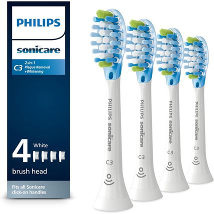 Philips Sonicare Genuine C3 Premium Plaque Control Toothbrush Heads, 4 Brush Hea