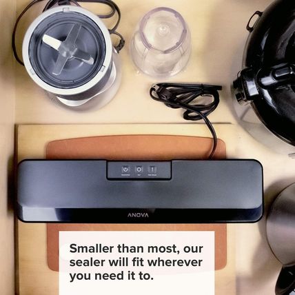 Anova Culinary Vacuum Sealer, Slim & Compact, Includes 10 Pre-Cut Bags (Bpa-Free
