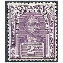 Sarawak 1923 SG63 2c Purple Mounted.Mint.