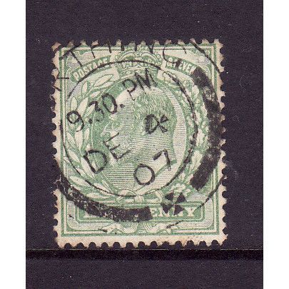 GREAT BRITAIN 1902 SG 217 1/2d PALE YELLOW GREEN FINE USED