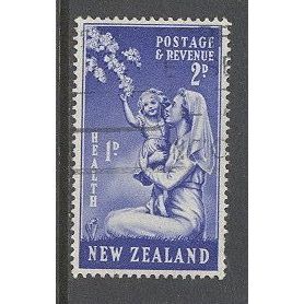 NewZealand.SG699 2d on 1d Nurse and Child (Ultramarine).Fine Used.Nov15b