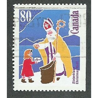 CAN 1991 80c 'CHRISTMAS ' FINE USED (EBID38-893)