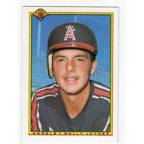 1990 Bowman Wally Joyner baseball card #299 – Angels