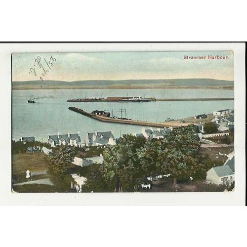 Wigtownshire STRANRAER Harbour Postcard by J.P.M.