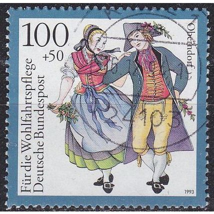 GERMANY BUND [1993] MiNr 1699 ( O/used ) Trachten