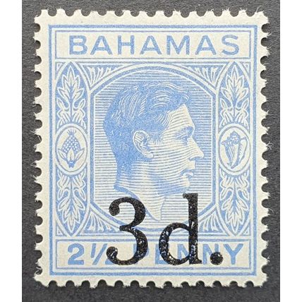 Bahamas: 1940 3d on 2.5d blue SG161 Mounted Mint