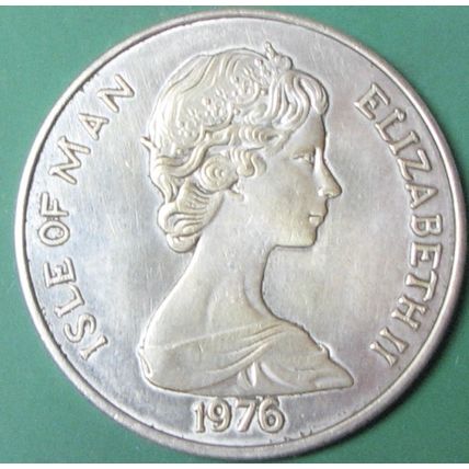 1976 Crown, UK. Challenge Coin, Souvenir. Replica. 97.