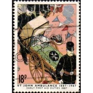 1987 Centenary of St. John Ambulance Brigade. 18p With Ashford Litter. Fine Used