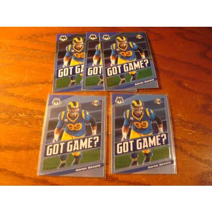 2020 Panini Mosaic, Got Game Insert, 5-Cards, AARON DONALD, #GG13
