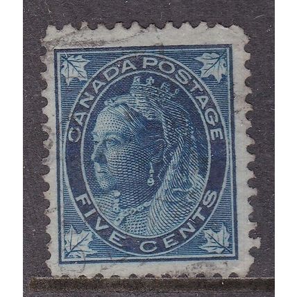 Canada 1897 Victoria 5c Fine Used SG 146 VGC