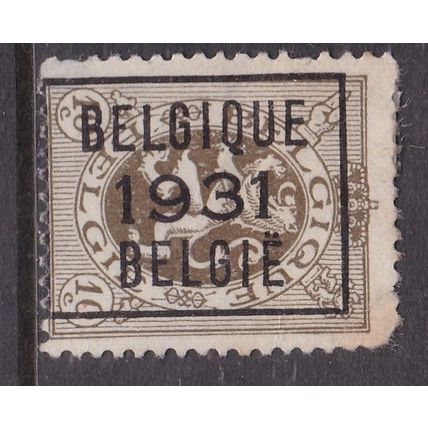 Belgium 1931 Lion 10c PRECANCEL Mint No Gum VGC