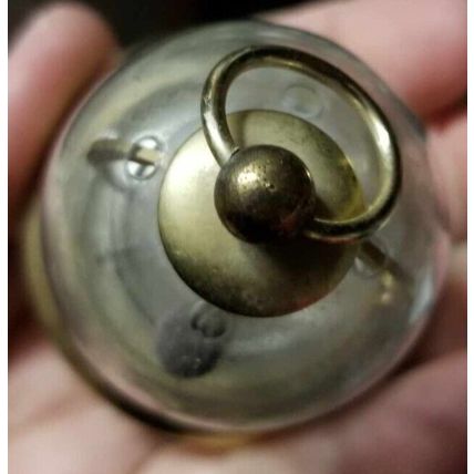 Rare Bird In Clear Domed Cage Thermometer Circa 1920's France Authentic Antique