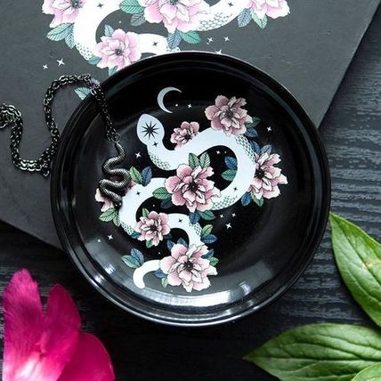 Trinket Dish - Floral Snake Trinket Dish