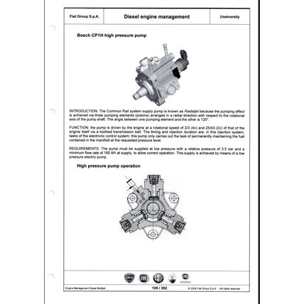 Fiat Diesel Engine Management Multijet Training Manual 2008 UNETVERSITY PDF