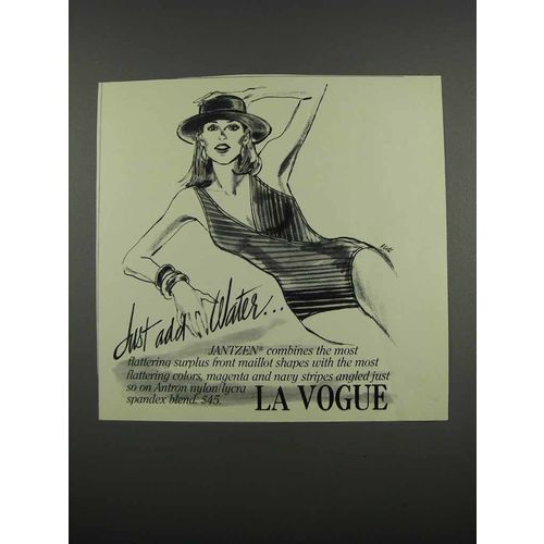 1983 La Vogue Jantzen Maillot Swimsuit Ad