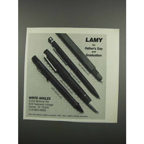 1983 Lamy Pen Ad - Texto Highlighter; 3 Color Ball Pen