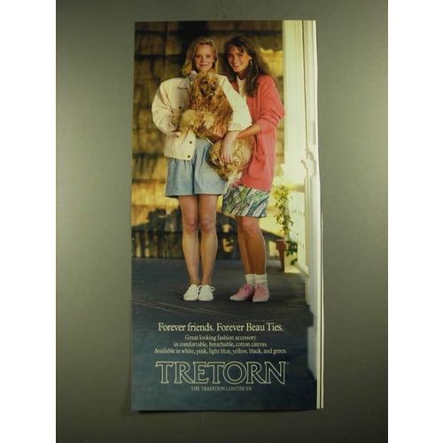 1987 Tretorn Fashion Ad - Forever Friends. Forever Beau Ties