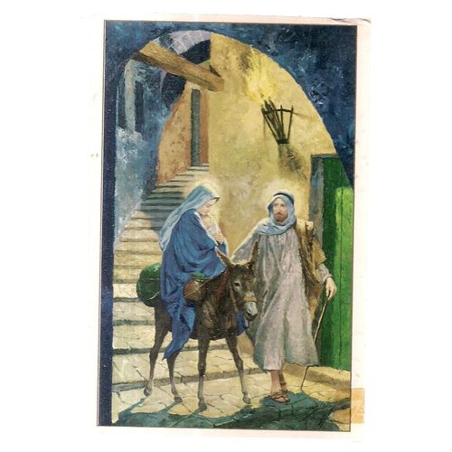 JOSEPH, MARY and JESUS unused postcard =