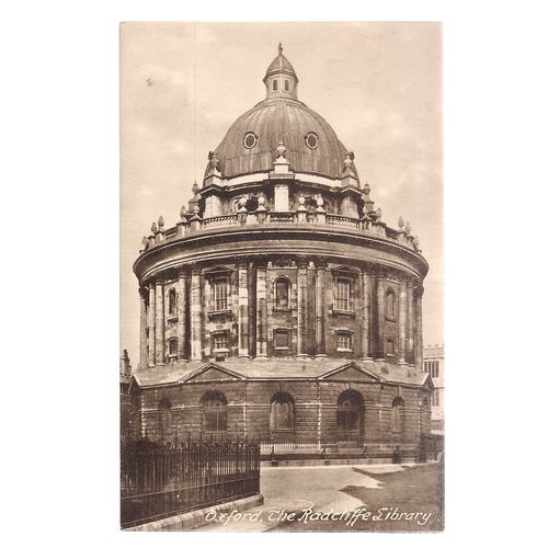 THE RADCLIFFE LIBRARY, OXFORD , vintage postcard unposted by frith.. 26907 =