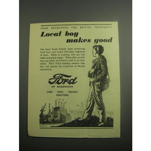 1948 Ford Cars Ad - Local boy makes good