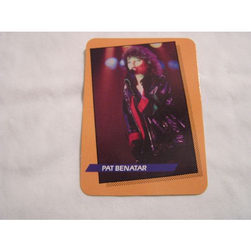 Pat Benatar 1985 A.G.I. Rock Star Concert Cards NO. 27