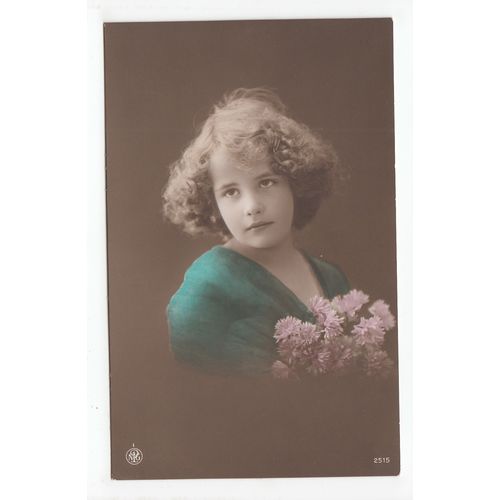 Young Girl Portrait Postcard 2515c