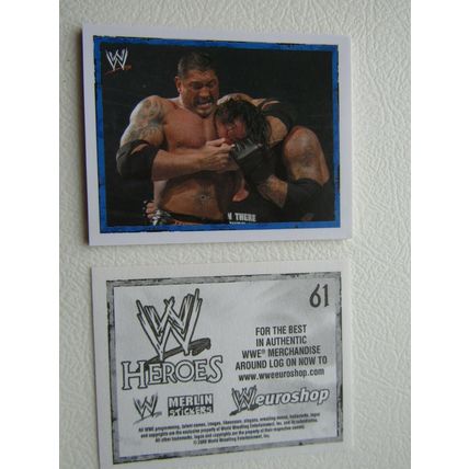 Topps - Merlin 2008 WWE Heroes Wresting Stickers 1-216 & P1-P15 Variants (EB2)