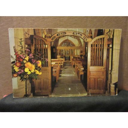 ST. MARY'S CHURCH, CERNE ABBAS, DORSET unused vintage postcard Morris Benjamin =