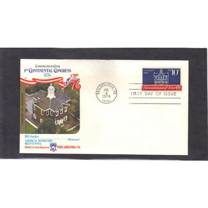 FDC Fleetwood 1543 Hall (Cachet-U/A) American Revolution CV42818