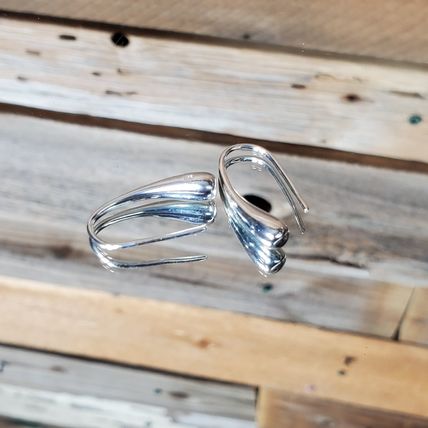 925 Sterling Water Drop Charm Earrings