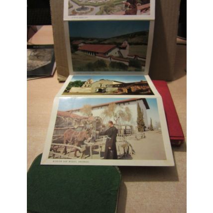 THE CALIFORNIA MISSIONS, CALIFORNIA, used vintage lettercard 12 views