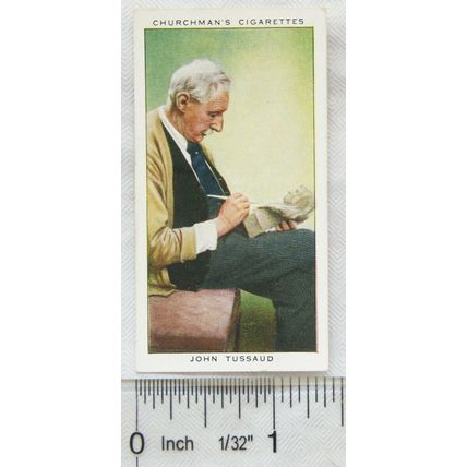 1938 Churchmans In Town Tonight No. 45 John Tussaud, gg son Madame Tussaud
