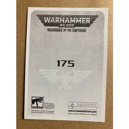 Warhammer 40,000: Warriors of the Emperor Sticker # 175 (A) unused 2022 Panini
