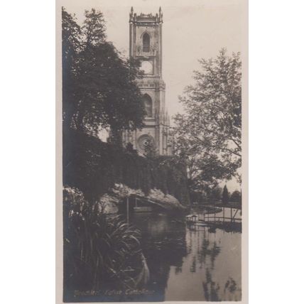 Neuchatel Church Water Riverside View Antique Sweden Postcard