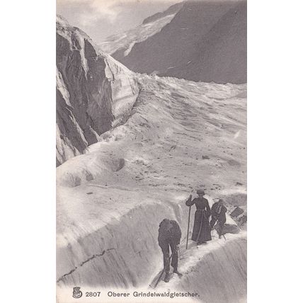 Oberer Grindelwaldgletscher 2807 Rare Switzerland Postcard