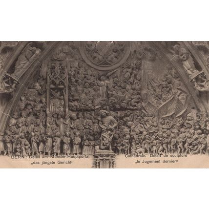 Bern Munster Das jüngste Gericht Le Jugement Switzerland Cathedral Sculpture Pos