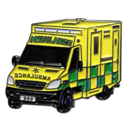 Paramedic Ambulance 999 First Aid Metal Enamel 25mm Emergency Service Badge NEW