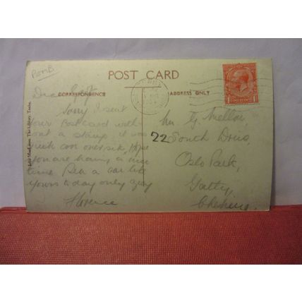 THE HARBOUR, TENBY, pembroke, WALES used postcard by john maclaren 1934 pm =