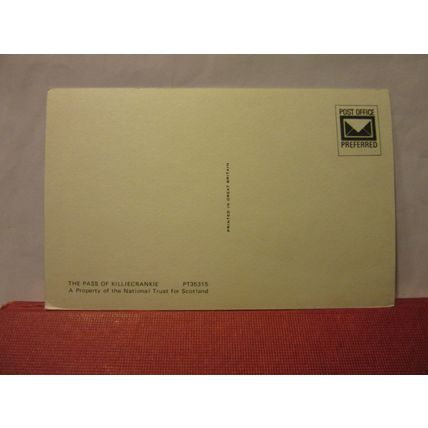 THE PASS OF KILLIECRANKIE, PITLOCHRY, unused postcard PT35315 =