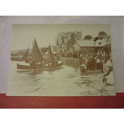 C.1900 PADSTOW, CORNWALL unused repro postcard Truro County Museum =