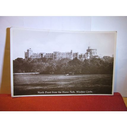 NORTH FRONT, WINDSOR CASTLE, BERKSHIRE used vintage postcard RP #