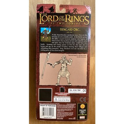 Lord of the Rings Isengard Orc (A) MOSC Toy Biz LOTR 2004 Two Towers