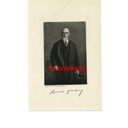 Leonard Henry Courtney, Politician, Book Illustration (Print), 1895