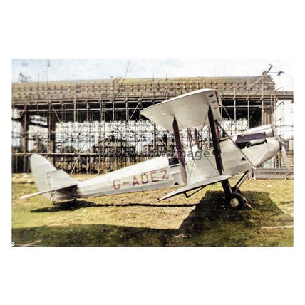 ptc8495 - Yorks' - Bi-plane G-ADEZ & Hangar. 1909 Meet. Doncaster - print 6x4
