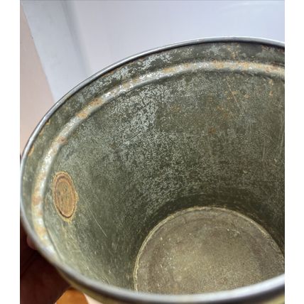 LOWNEY’S Superior HARD CANDY Tin Advertising Bucket EMPTY Collectible Tin Decor