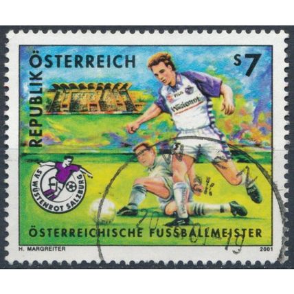 SV Casino Salzburg, National Football Champions - Austria 2001 - F H - MiNr 2337