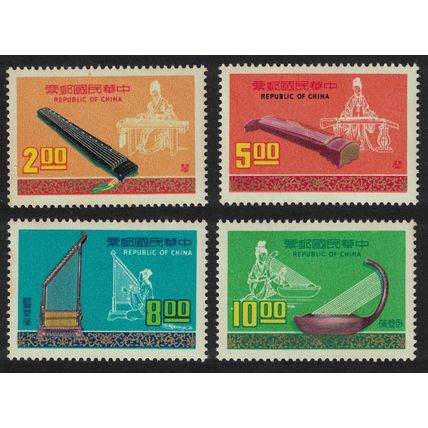 Taiwan Chinese Musical Instruments 4v 1976 MNH SG#1093-1096