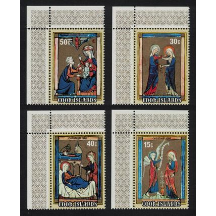 Cook Is. Christmas French Prayer Books Corners 1980 MNH SG#801-804
