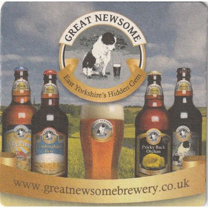 BEER MAT - GREAT NEWSOME BREWERY - VARIOUS BEERS - (Cat No 005) - (2013)